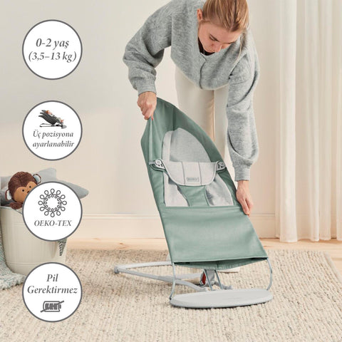 BabyBjörn Balance Soft Ana Kucağı Light Sage / Grey