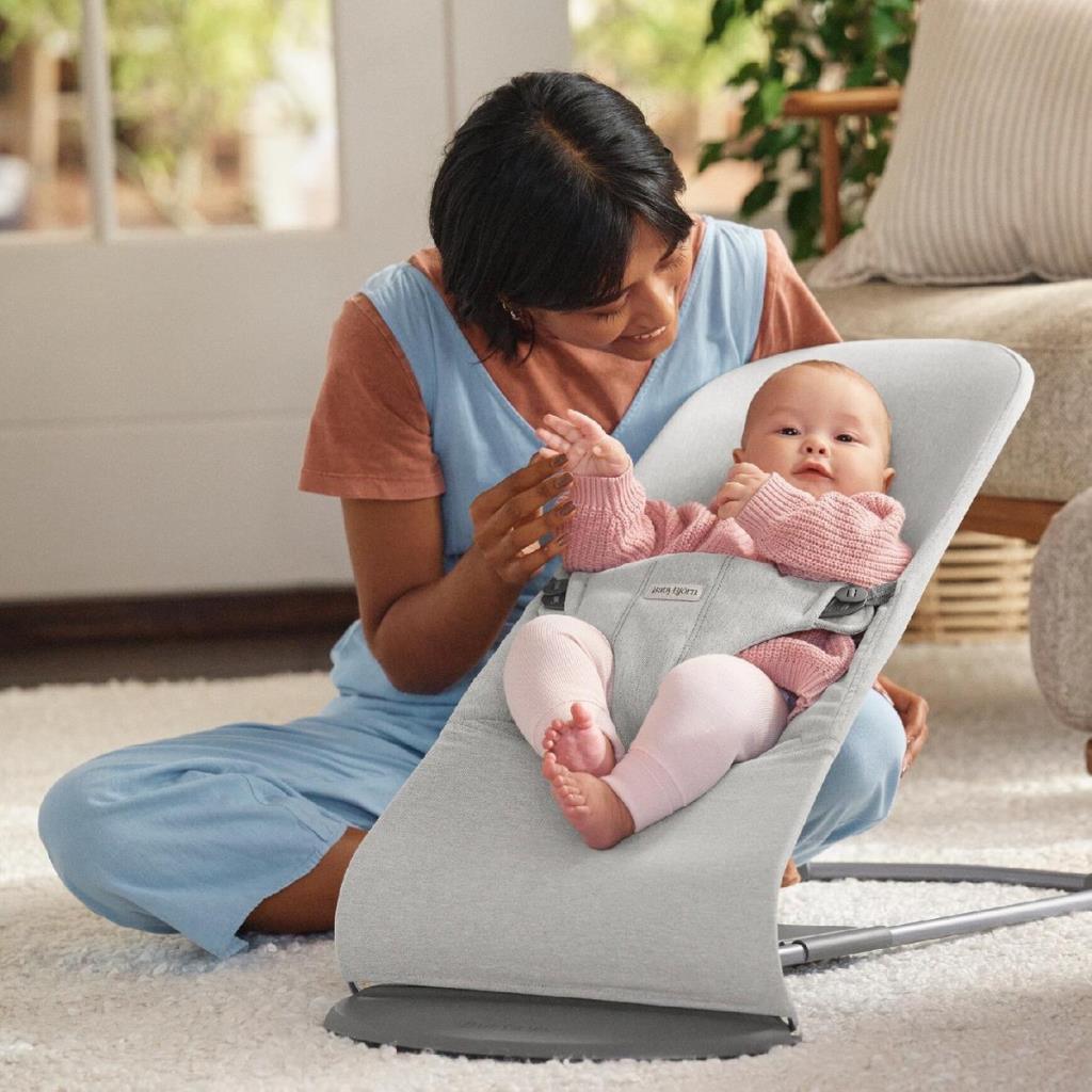 Babybjörn Balance Bliss Ana Kucağı Woven Melange & Kanguru Mini 3D Cotton Yeni Doğan Seti / Light Grey - Baby Baby Bebek Mağazaları