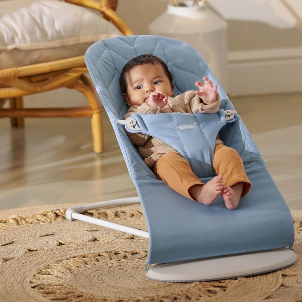 BabyBjörn Bliss Ana Kucağı Petal Cotton / Blue - Baby Baby Bebek Mağazaları