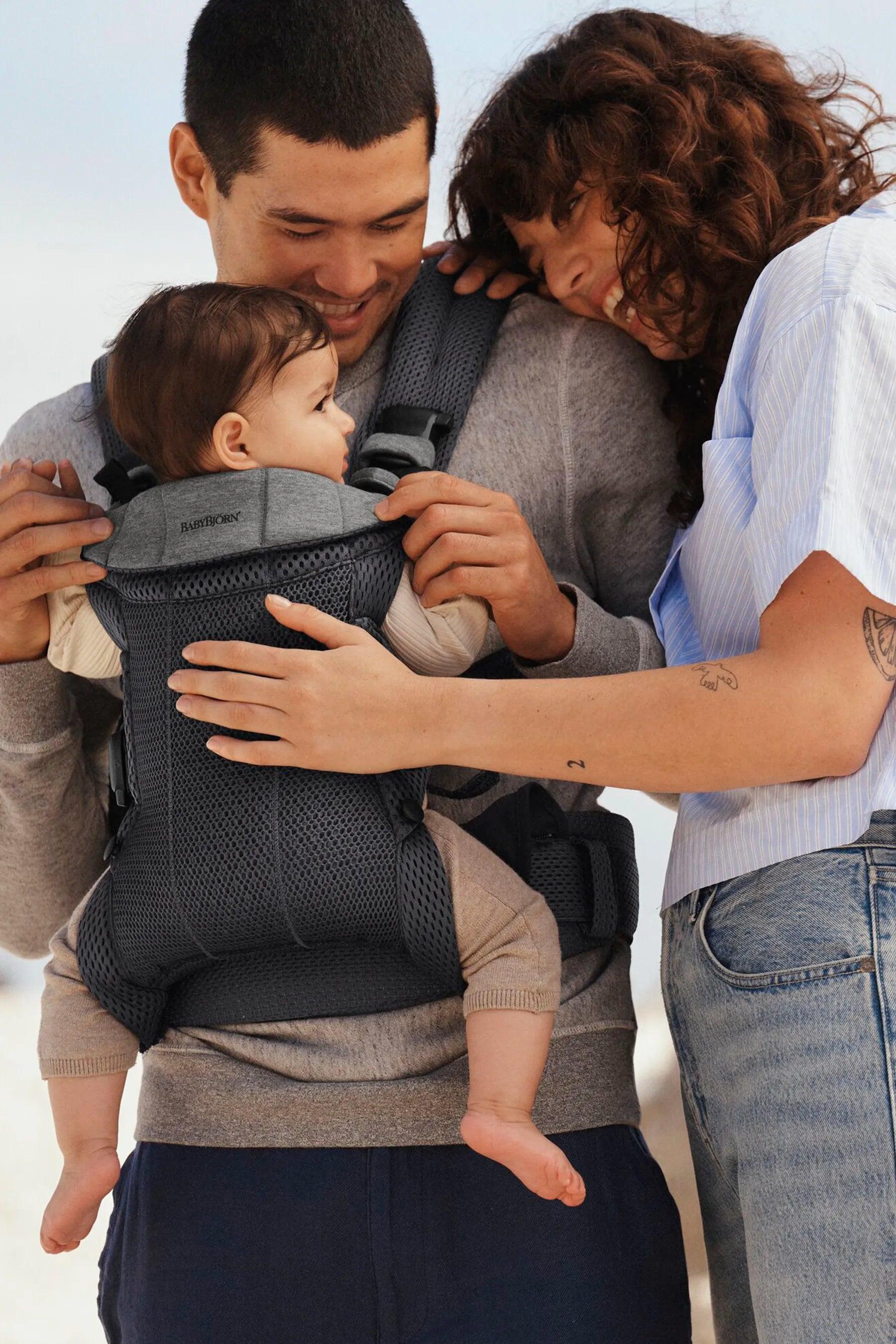 BabyBjörn Kanguru Harmony 3D Mesh / Anthracite - Baby Baby Bebek Mağazaları