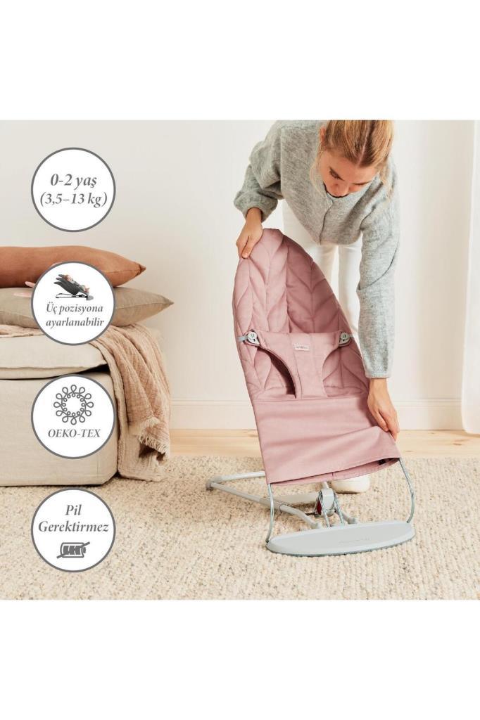 Bliss Ana Kucağı Petal Woven Cotton & Taşıma Çantalı / Dusty Pink - Baby Baby Bebek Mağazaları