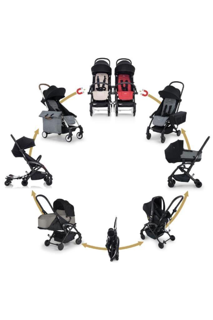 Connect 3 Bebek Arabası Black-Grey Travel Set Cabriofix Black - Baby Baby Bebek Mağazaları
