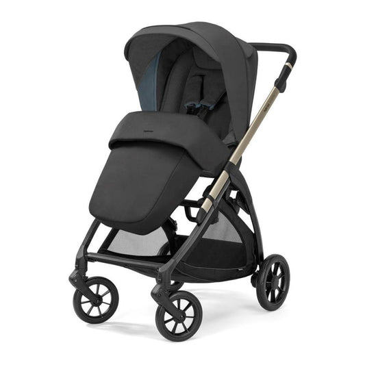 Electa+ Tek El Tek Hamle ile Katlanıp Açılan Çift Yön Bebek Arabası - Upper Black