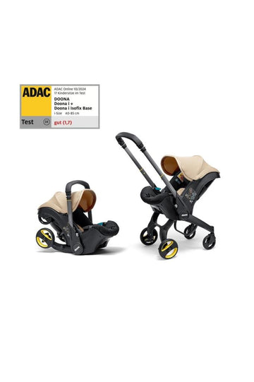 İ Bebek Arabasına Dönüşen Tekerlekli gr 0 Ana Kucağı Oto Koltuğu - Sahara Sand