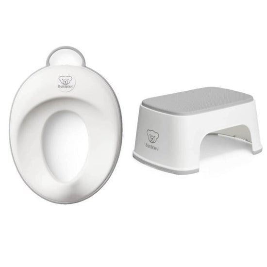 Klozet Adaptörü & Safe Step Banyo Basamağı / White Grey - Baby Baby Bebek Mağazaları