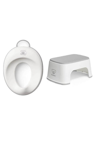 Klozet Adaptörü & Safe Step Banyo Basamağı / White Grey