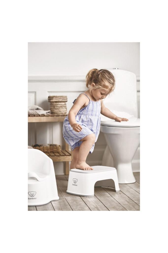 Klozet Adaptörü & Safe Step Banyo Basamağı / White Grey - Baby Baby Bebek Mağazaları