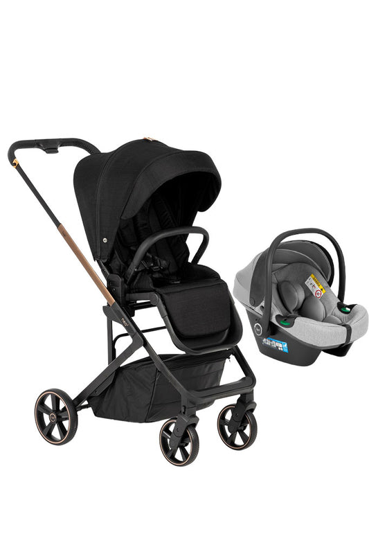 Neo 2 Travel Sistem Bebek Arabası Black Gold - Grey