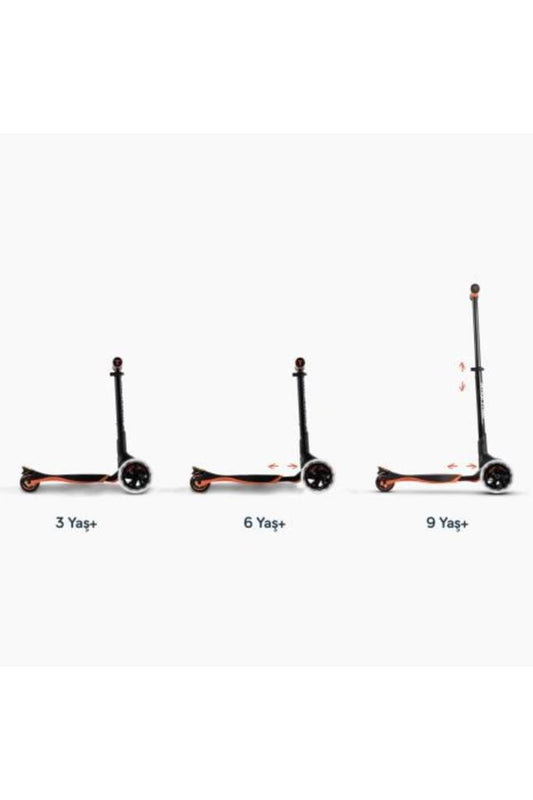 Xtend 3 Aşamalı Büyüyebilen Çocuk Scooterı (3-12 Yaş) - Orange