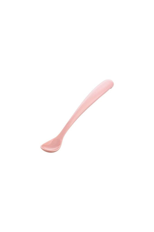 Ergonomik Beslenme Kaşık Seti Powder Pink & Beyaz, 6 Ay+ İkili - Saklama Kabı Hediyeli