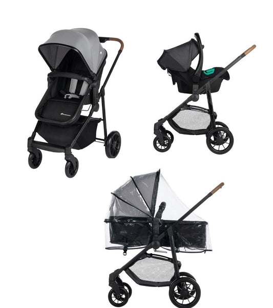 Bebeconfort Haze Trio 3'ü 1 Arada Seyahat Sistem Bebek Araba Tinted Gray