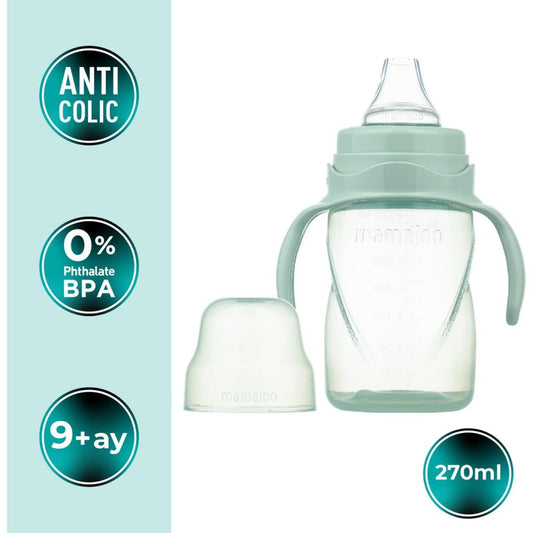 Antikolik Akıtmaz Alıştırma Bardağı 270 ml Powder Green, 9 Ay+