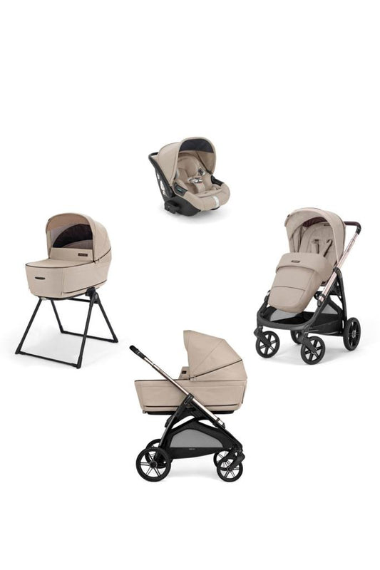 Aptica Glam Bebek Arabası ve Darwin Recline Ana Kucaklı, Portbebeli, Stantlı 4'lü Sistem