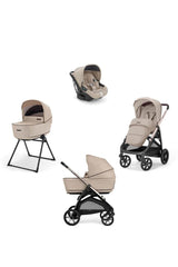 Aptica Glam Bebek Arabası ve Darwin Recline Ana Kucaklı, Portbebeli, Stantlı 4'lü Sistem