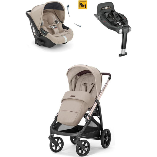 Aptica Glam Tek El ile Açılabilen Çift Yön Bebek Arabası Yatabilen Ana Kucağı Baza 3lü Set