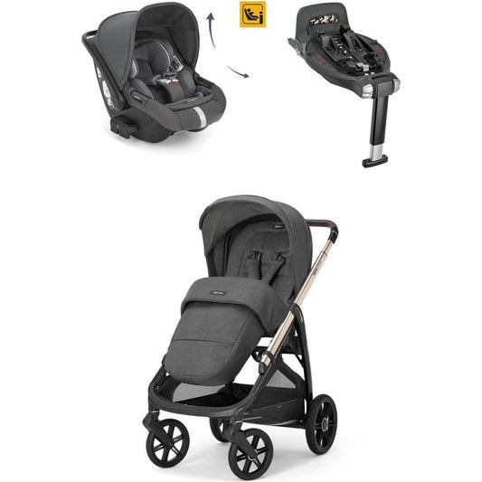 Aptica Glam Tek El ile Açılabilen Çift Yön Bebek Arabası Yatabilen Ana Kucağı Baza 3lü Set