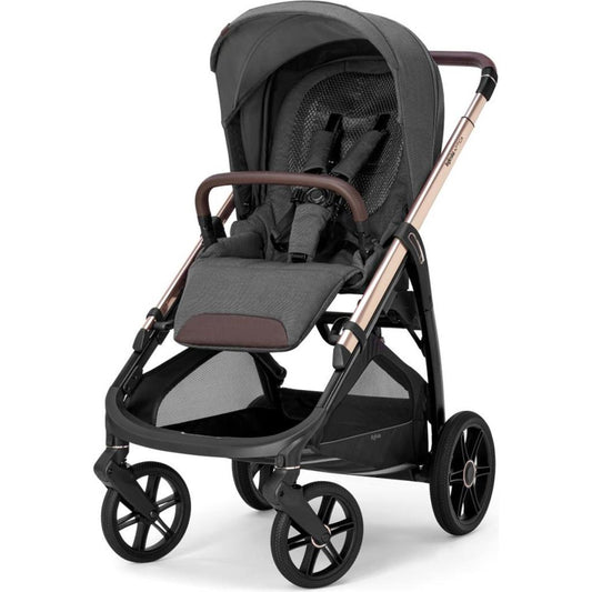 Aptica Glam Tek El Tek Hamle ile Katlanıp Açılan Çift Yön Bebek Arabası - Velvet Grey