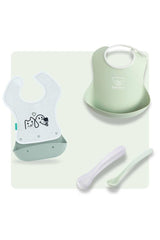 BabyBjörn & 3'lü Beslenme Seti - Powder Green