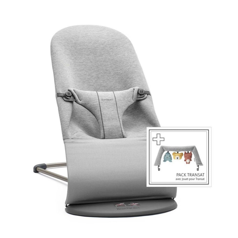 Babybjörn Balance Bliss Ana Kucağı Cotton 3D Jersey Oyuncaklı (soft) / Light Grey