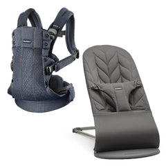 BabyBjörn Bliss Ana Kucağı Petal Cotton / Anthracite Harmony 3D Mesh / Anthracite