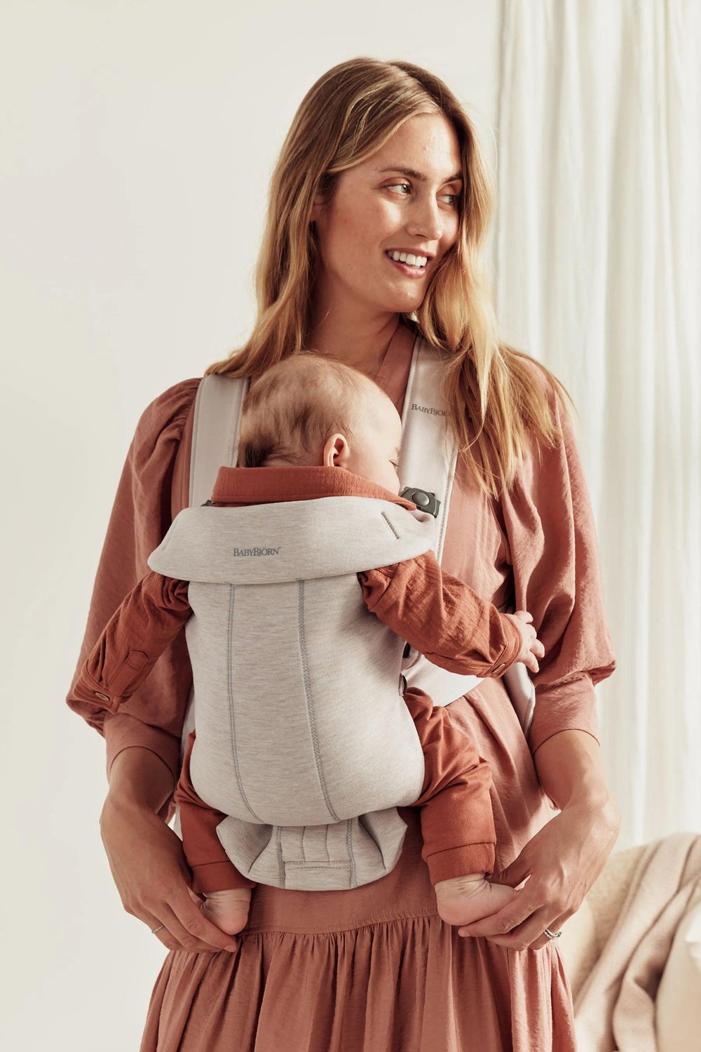 BabyBjörn Kanguru Mini Cotton 3D Jersey / Light Beige