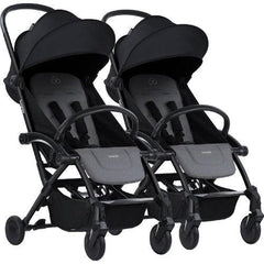 Bumprider Connect³ Ikiz Bebek Arabası / Black - Grey Melange