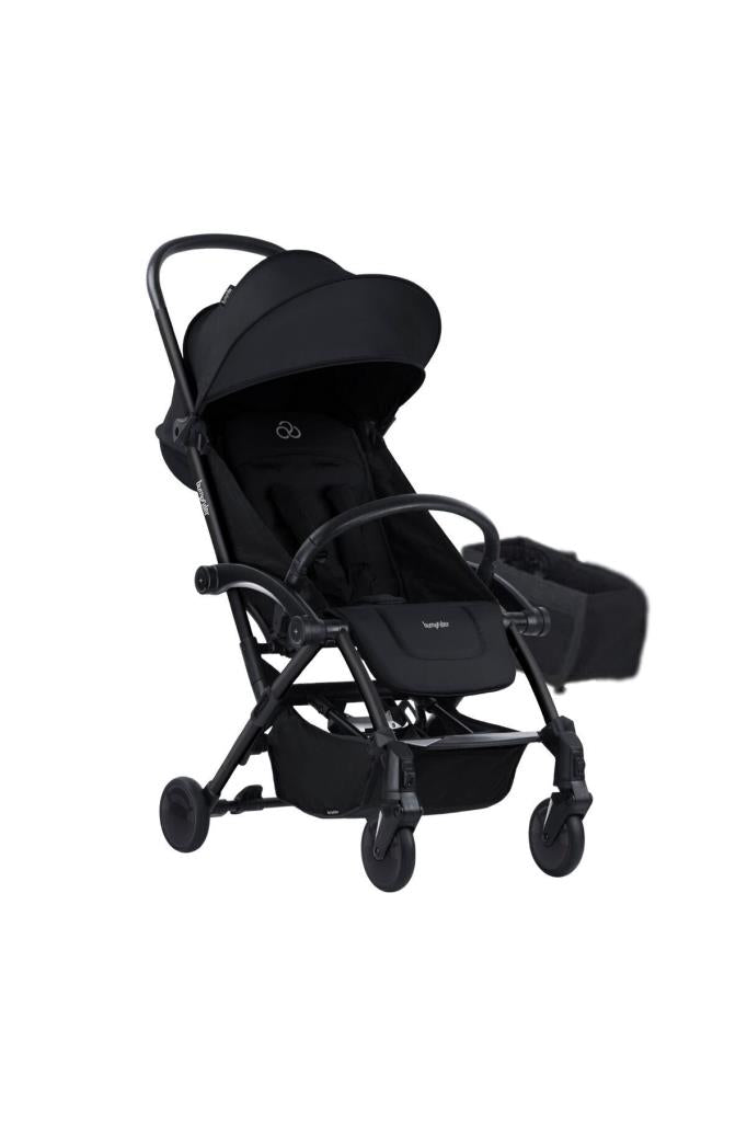 Connect 3 Bebek Arabası / Black-Grey Melange Yan Düzenleyici Çanta Hediyeli