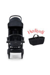 Connect 3 Bebek Arabası / Black-Grey Melange Yan Düzenleyici Çanta Hediyeli