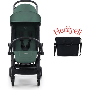 Connect³ Bebek Arabası Black-Olive & Yan Bakım Çantası Hediyeli