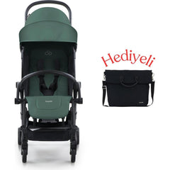 Connect³ Bebek Arabası Black-Olive & Yan Bakım Çantası Hediyeli