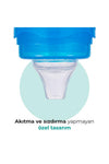 Damlatmaz Eğitici Kulplu Bardak, 160 Ml, Mavi, 6 Ay , 1 Adet