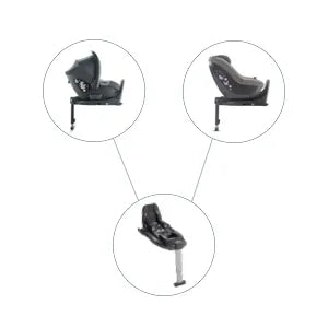 Darwin Infant i-Size Gr 0+ Bebek Ana Kucağı ve Oto Koltuğu 40-75 cm - Upper Black