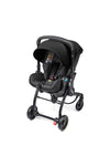 X Bebek Arabasına Dönüşen Tekerlekli gr 0 I-size 3 Yatış Pozisyonlu Ana Kucağı Oto Koltuğu - Nitro Black
