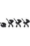 X Bebek Arabasına Dönüşen Tekerlekli gr 0 I-size 3 Yatış Pozisyonlu Ana Kucağı Oto Koltuğu - Nitro Black