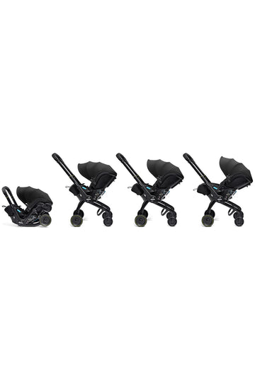 X Bebek Arabasına Dönüşen Tekerlekli gr 0 I-size 3 Yatış Pozisyonlu Ana Kucağı Oto Koltuğu - Nitro Black
