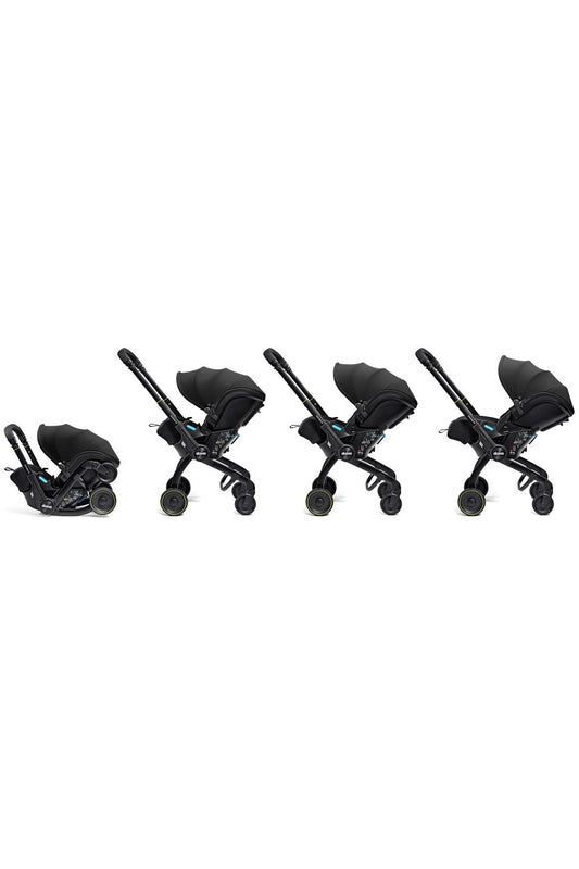 X Bebek Arabasına Dönüşen Tekerlekli gr 0 I-size 3 Yatış Pozisyonlu Ana Kucağı Oto Koltuğu - Nitro Black