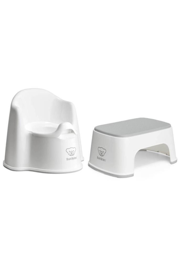 Eğitici Koltuk Oturak & Safe Step Banyo Basamağı / White Grey