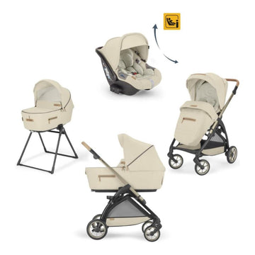 Electa Element Organik O¨zel Seri Bebek Arabası ve Darwin Recline Ana Kucaklı, Portbebeli, Stantlı 4'lü Sistem