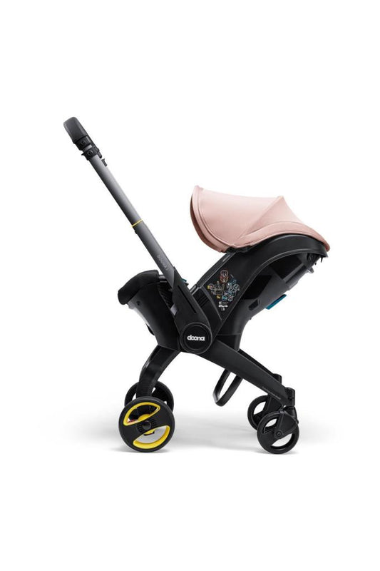 İ Bebek Arabasına Dönüşen Tekerlekli gr 0 Ana Kucağı Oto Koltuğu Blush Pink