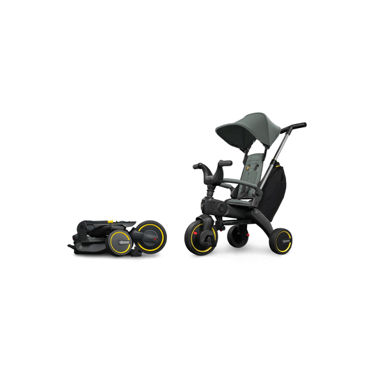 Liki Trike Tek Parça Katlanır 3 Tekerlekli Bebek Bisikleti S3 - Forest Grey