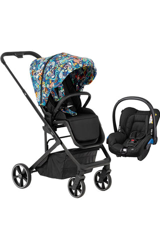 Neo 2 Multicolor Black Raven Travel Sistem Bebek Arabası