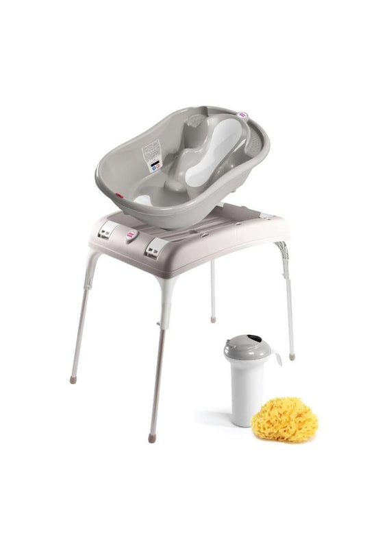 Okbaby Onda Evol Bebek Banyo Seti / Açık Gri