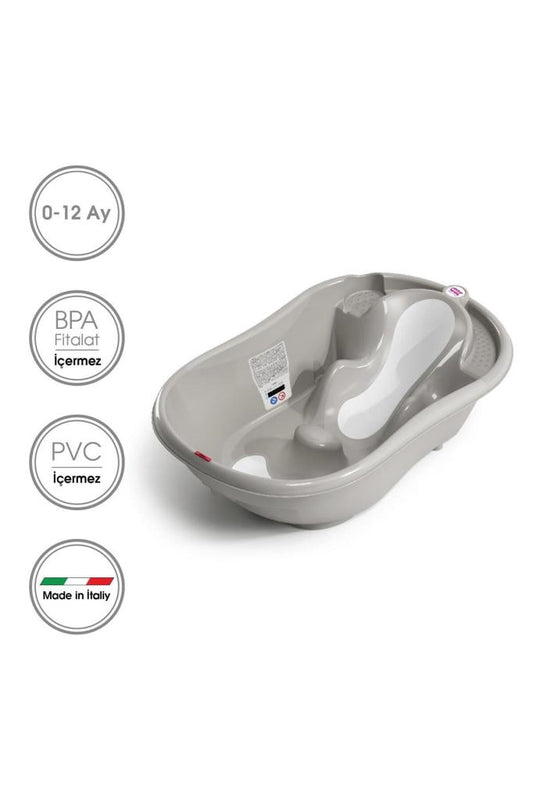Okbaby Onda Evol Bebek Banyo Seti / Açık Gri
