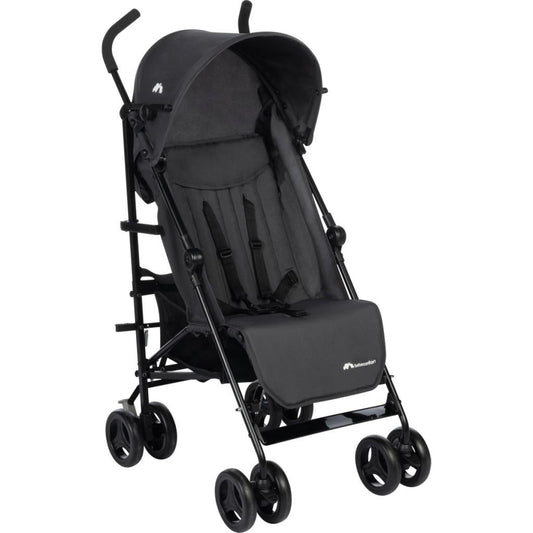 Rainbow Ultra Kompakt Tek Elle Katlanabilen Baston Bebek Arabası Mineral Graphite