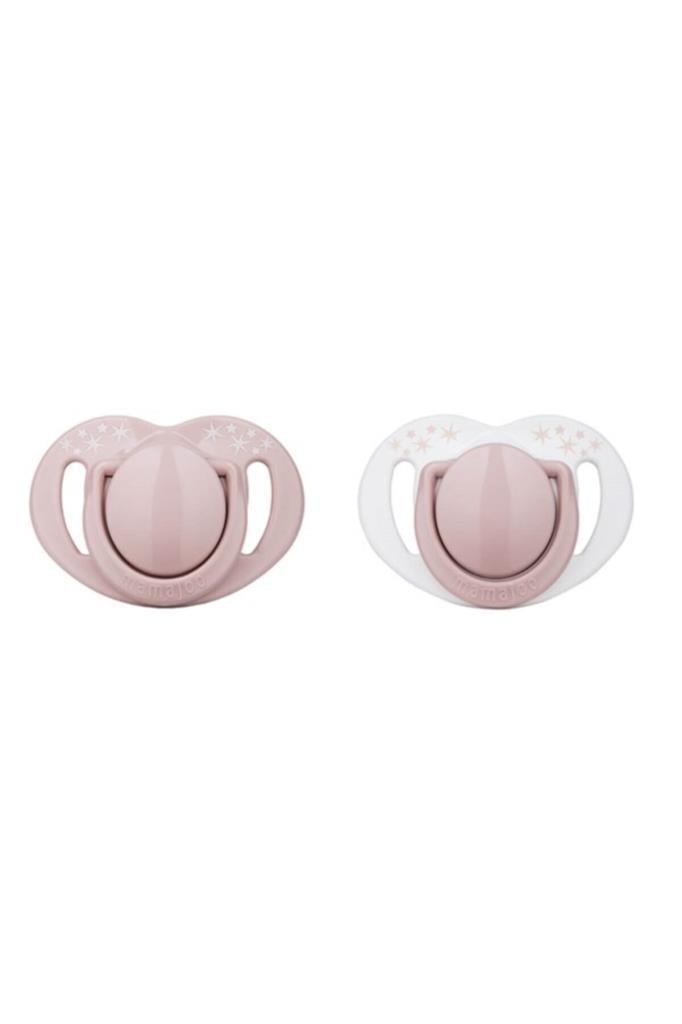 Sterilizasyon & Saklama Kutulu Silikon Ortodontik Ikili Emzik Powder Pink / 6 Ay +