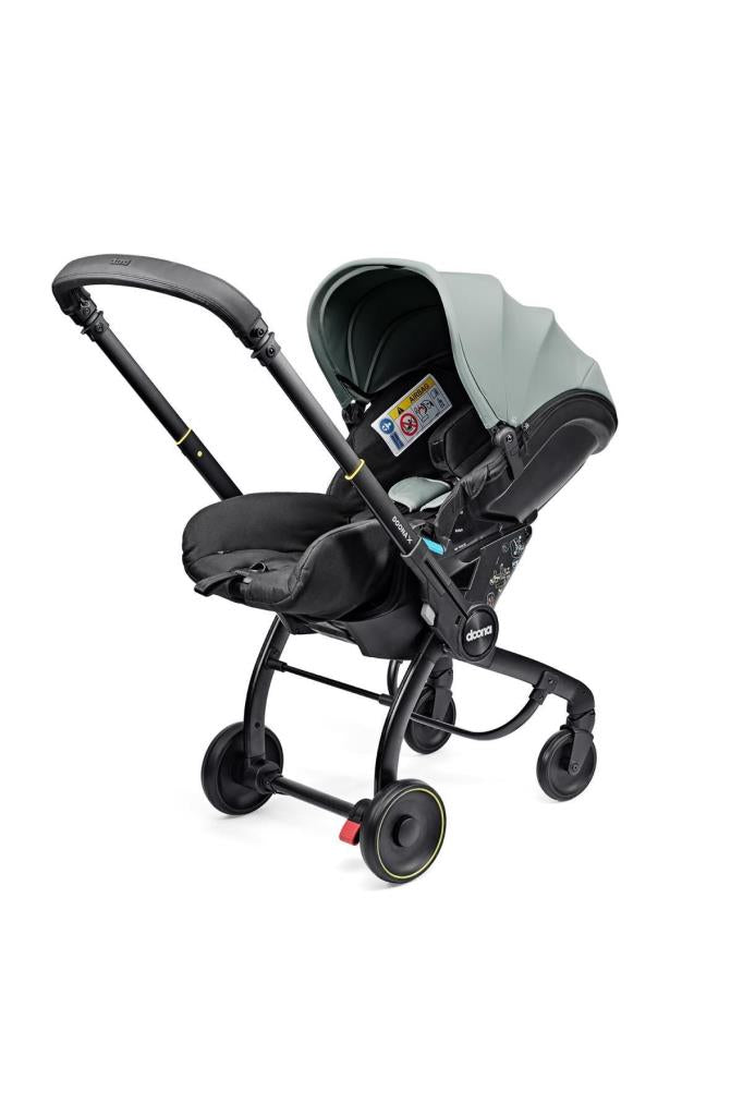 X Bebek Arabasına Dönüşen Tekerlekli gr 0 I-size 3 Yatış Pozisyonlu Ana Kucağı Oto Koltuğu - Dusty Sage