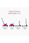 Xtend Büyüyebilen Ride On Scooter (1 - 12 Yaş) - Pink