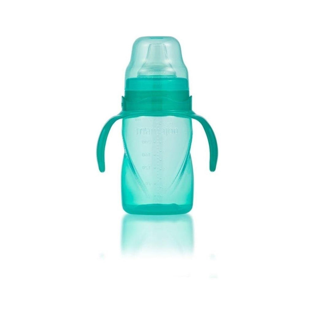 Yumuşak Uçlu Damlatmaz Eğitici Bardak 270ML / Yeşil